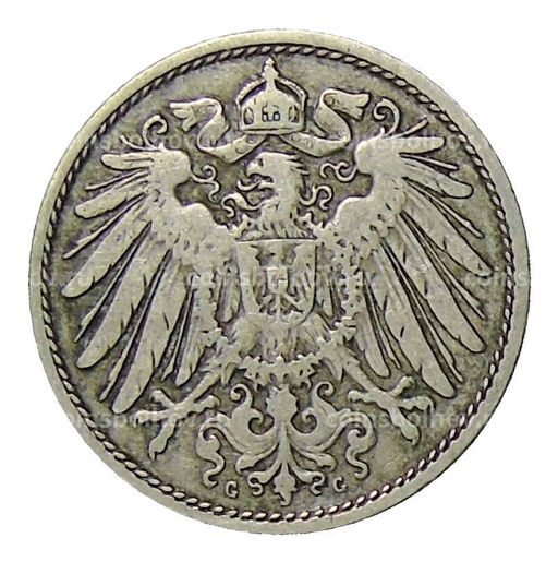 Монета 10 пфеннигов 1900 года G Германия