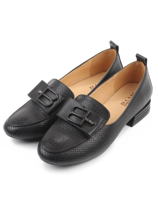 06-M47-57 BLACK Туфли женские (натуральная кожа)