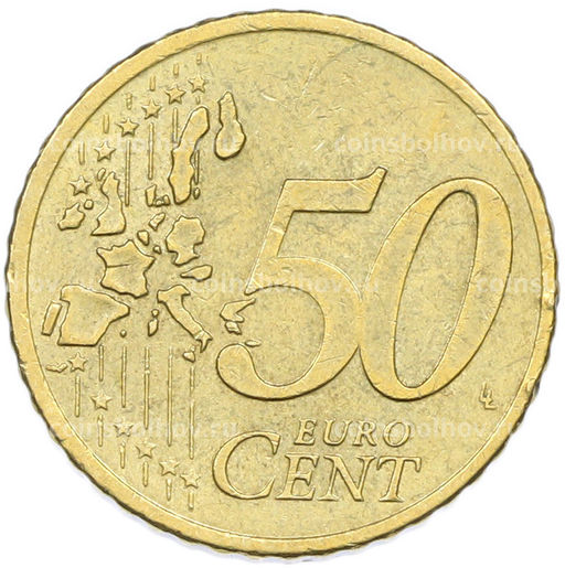 Монета 50 евроцентов 2002 года A Германия