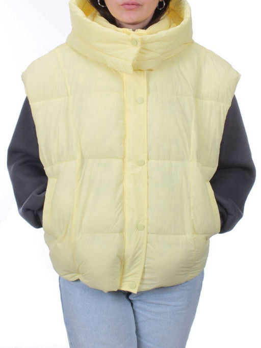 24001 YELLOW Жилет утепленный женский (100 гр. холоффайбер) - Fashion фото 3