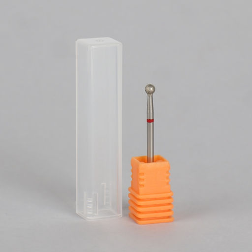 Фреза алмазная для маникюра «Шар», мелкая зернистость, 3.5 мм, в пластиковом футляре