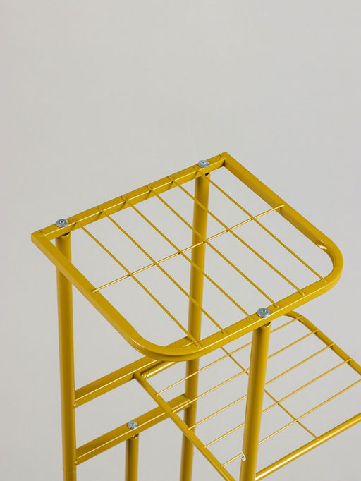 Подставка для цветов Greengo, 5 полок, 44×22×95 см, напольная, металл, цвет золотой