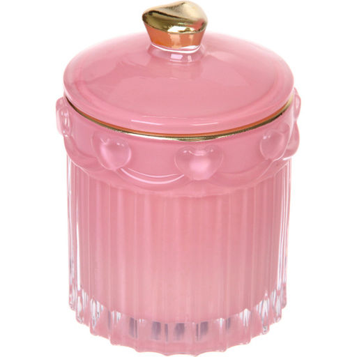 Свеча в стакане "Нежные облака" 9*11,8 см, Розовый