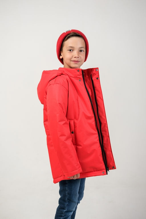 Парка "Рич" для мальчика красный