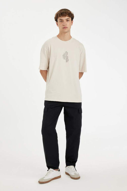 Широкие брюки-парашют с грузовыми карманами - Defacto фото 3