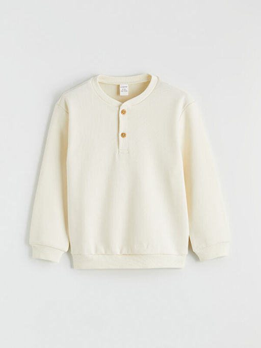 Bisiklet Yaka Erkek ?ocuk Sweatshirt