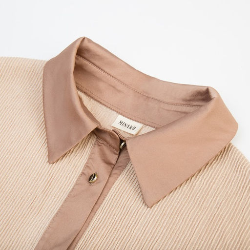 Костюм женский (рубашка, брюки) MINAKU: Casual Collection, цвет кофе, размер 50