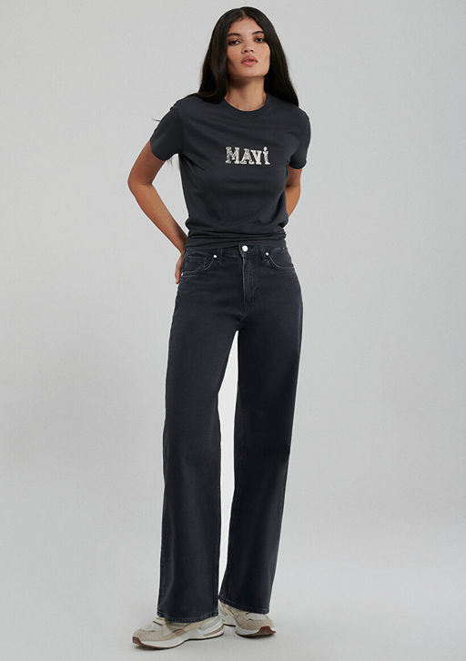 Mavi Bask?l? Gri Tisort  фото 3