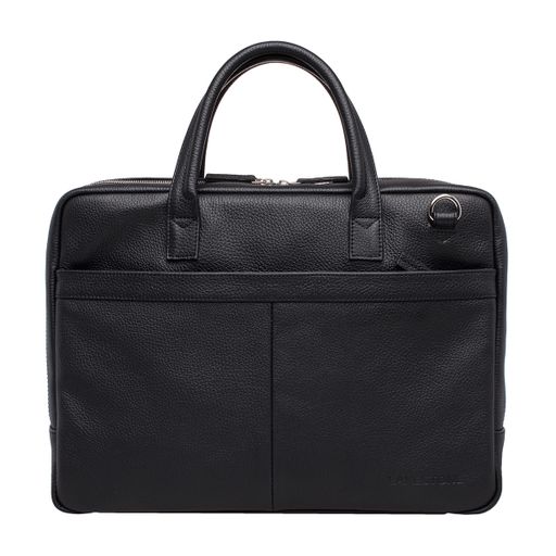 Кожаная деловая сумка для ноутбука Carter Black - Lakestone фото 3