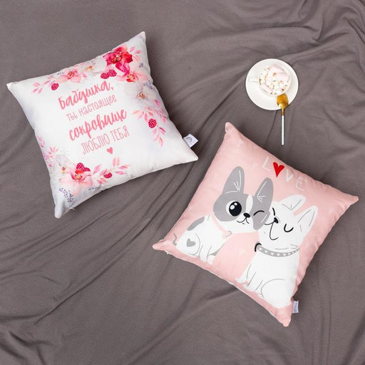 Подушка декоративная Этель. Любимая бабушка, 4040 см, велюр  фото 4