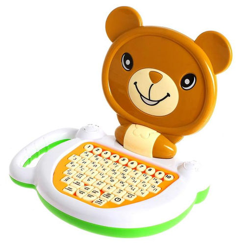 Обучающий компьютер ZABIAKA «Медвежонок», звуковые эффекты, коричневый