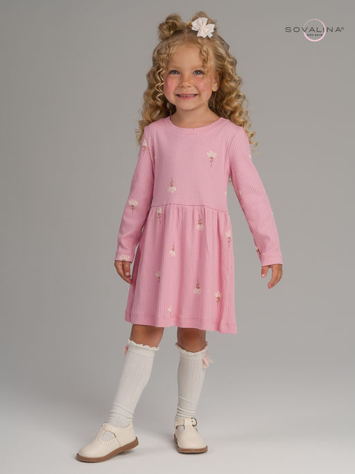 Платье Элла астра на пудре