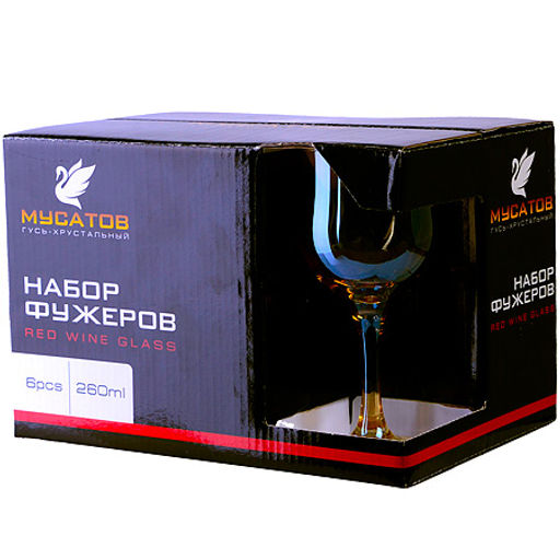 ME163-05 Набор 6-ти бокалов д/вина Золотистый мёд 240 мл (х8) - Mayer&boch фото 2