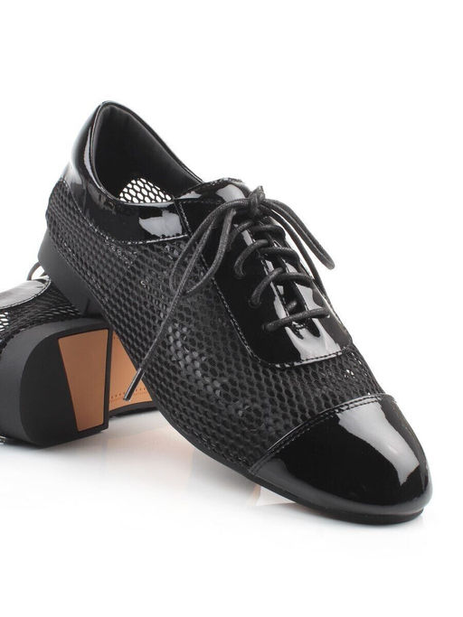 03-H17C-30AG BLACK Полуботинки женские (натуральная кожа)