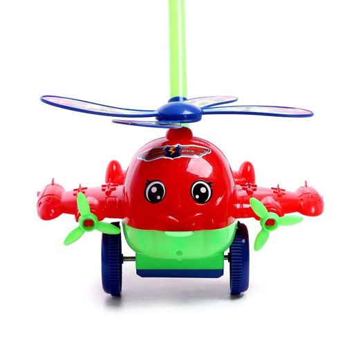 Каталка на палочке Вертолёт, цвета МИКС - Simaland фото 3