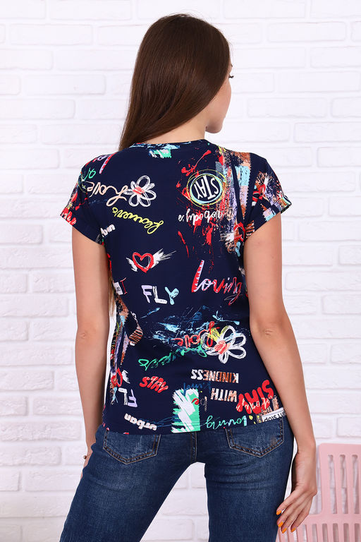 Футболка Натали 71022 полуприлегающая из хлопка  фото 4