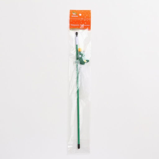 Дразнилка-удочка для кошек с бубенчиком Ракета, 40 см - Пижон фото 4