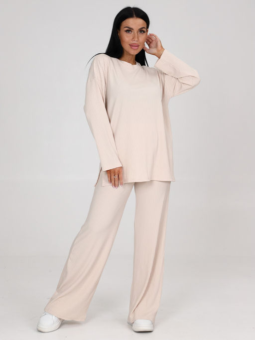 024-ЖК КОСТЮМ ЖЕНСКИЙ (брюки) (Молочный) - А-дина фото 4