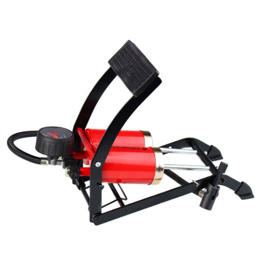 Насос ножной с манометром COMIRON FUJIN 2, стальной корпус, два поршня 55*110мм., вес 1,2 кг. /уп 10/ - Галеонтрейд фото 7