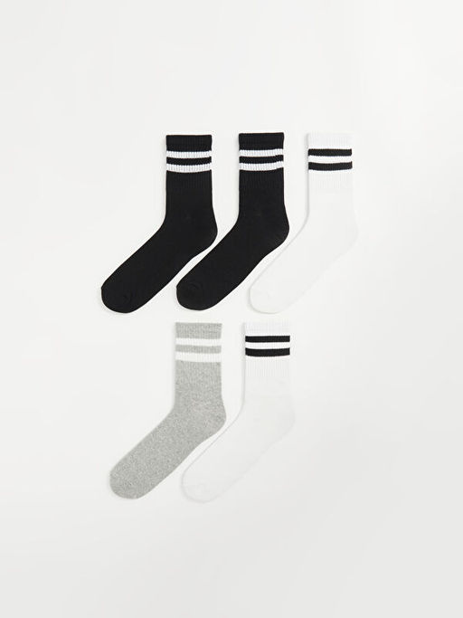 ?izgili Erkek Soket ?orap 5li