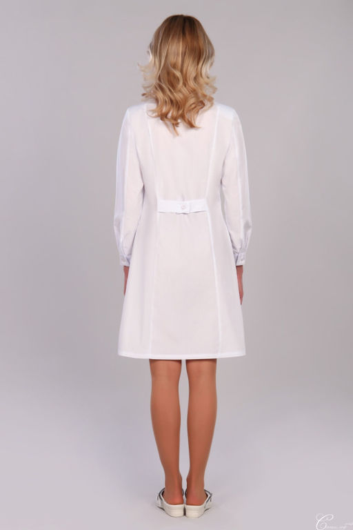 Халат женский 176-1 ТС. Цвет: белый - Стильб фото 2