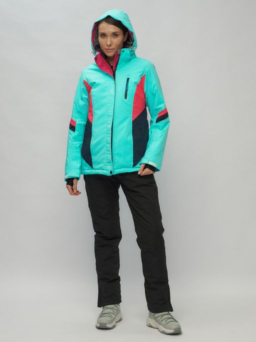Горнолыжный костюм женский бирюзового цвета 02201Br - Chunmai фото 7