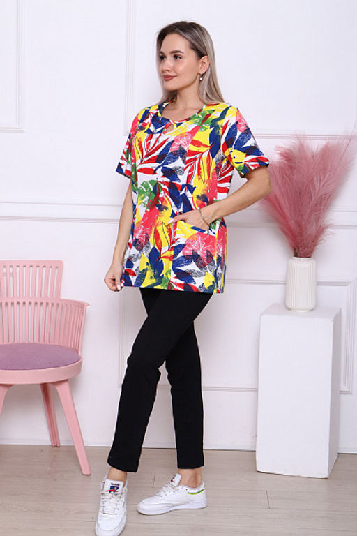 Футболка женская с карманами, вариант 17 (820-17) - Плиона фото 5