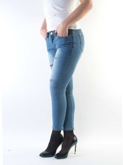 CY1738 Джинсы женские (70% хлопок, 30% спандекс)