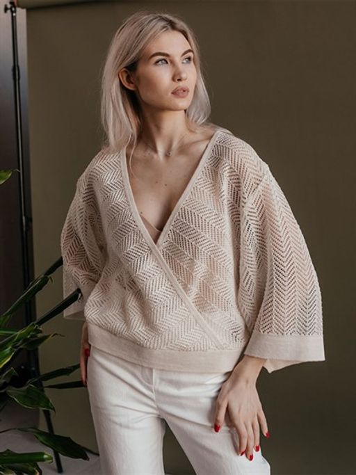 Джемпер 100% ЛЕН ТМ ВОЛТРИ  фото 5