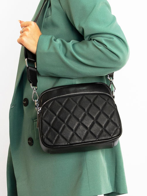 LACCOMA сумка C0797H-черный натуральная кожа полиэстр  фото 4