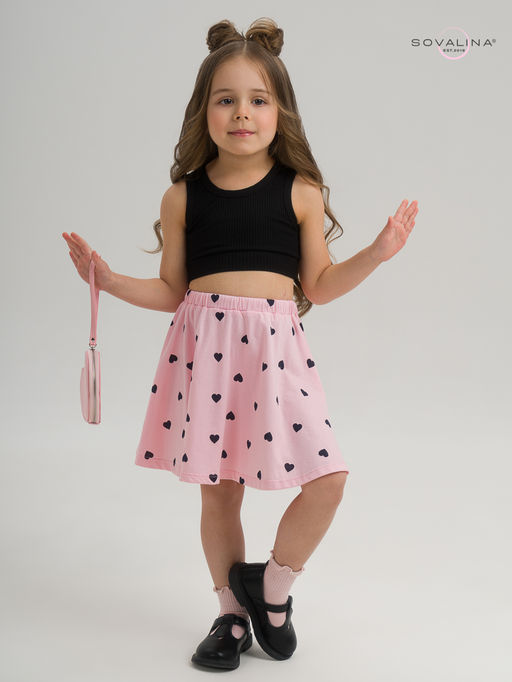 Костюм Мальвина КТ черный-черные сердечки - Sovalina фото 6