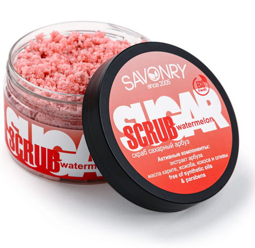 Cахарный скраб для тела SAVONRY WATERMELON(300 г)  фото 3