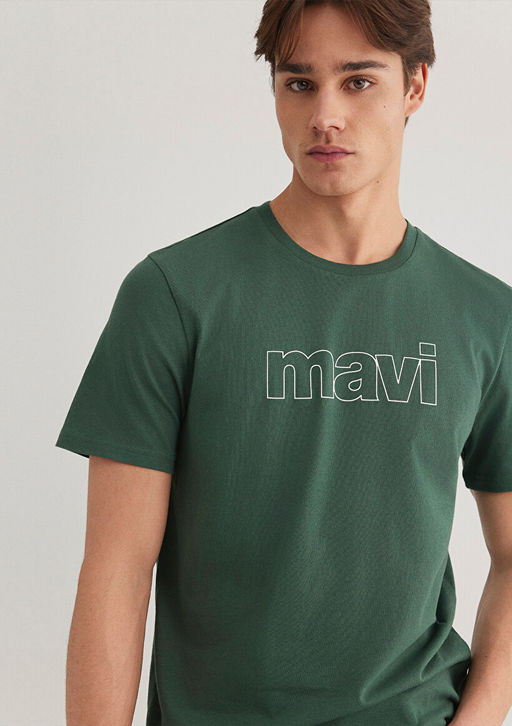 Mavi Logo Bask?l? Yesil Tisort фото 3
