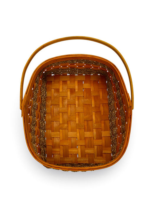 Корзина плетёная для хранения Koca, с ручкой, ива, коричневая, набор 3 шт.