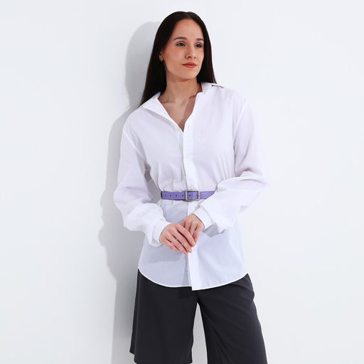 Ремень женский, ширина 2.2 см, винт, пряжка металл, цвет сиреневый - Simaland фото 3