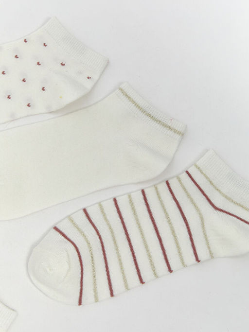 Desenli Kad?n Patik ?orap 5li