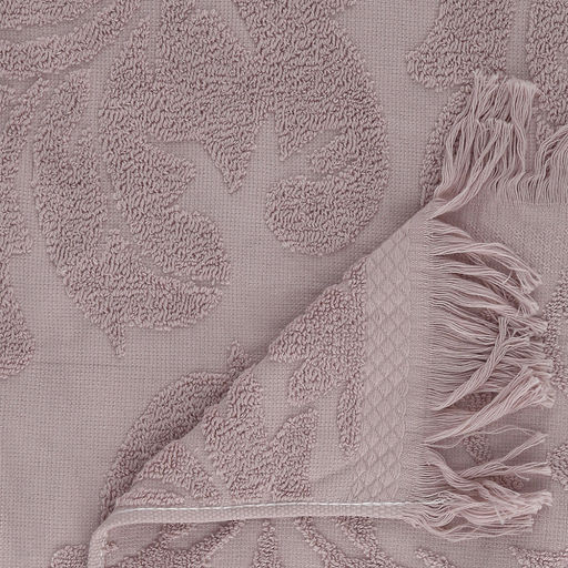 Полотенце махровое "Вензель" 90х180см, хлопок 100%, с бахромой, льняной (Китай)