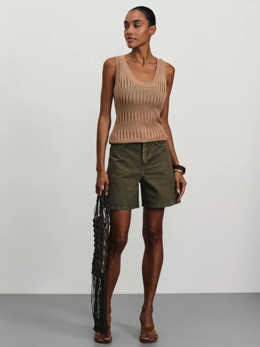 Майка ажурной вязки из вискозы / Zarina  фото 2