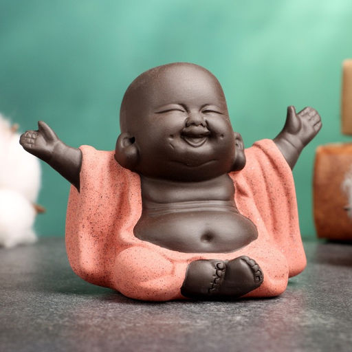 Фигурка керамика TAKE IT EASY «Счастливый Будда», 7×8 см