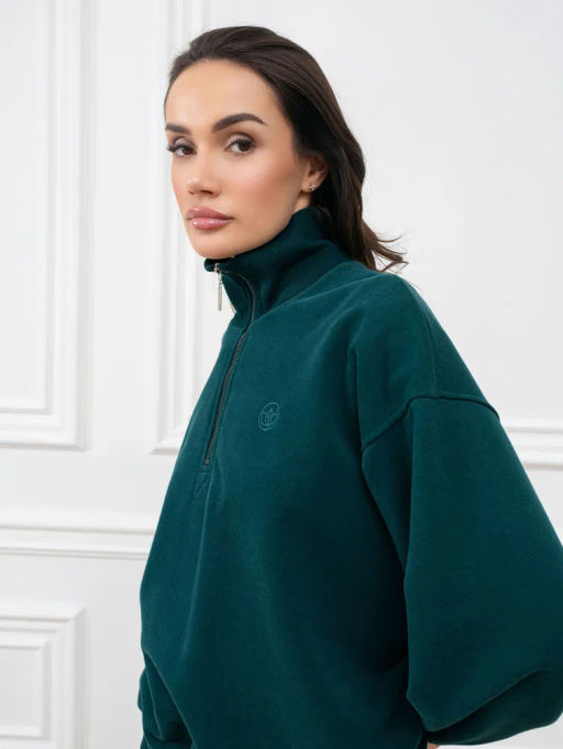 Толстовка женская Пич Изумрудный - Modamica фото 12