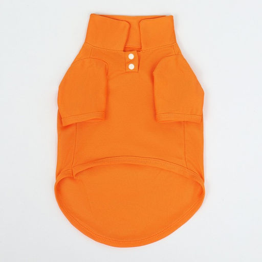 Футболка-поло для животных, S (ДС 25, ОГ 35, ОШ 24 см), оранжевая - Simaland фото 6