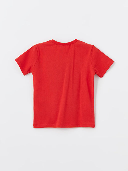 Bisiklet Yaka K?sa Kollu Bask?l? Erkek Bebek Ti??rt - Waikiki фото 2