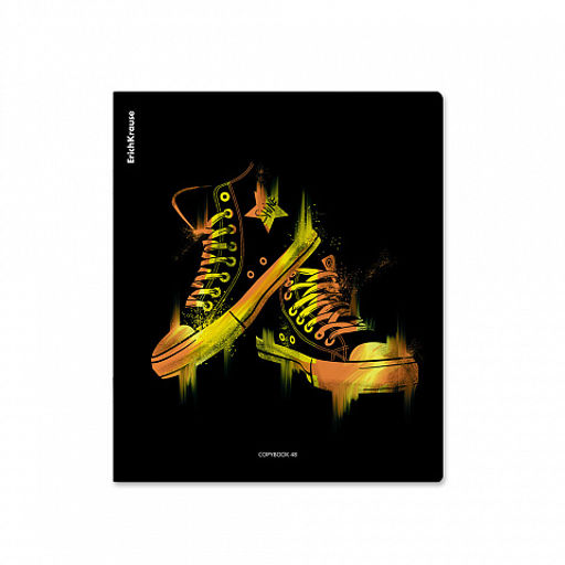 Цена за 5 шт. Тетрадь общая ученическая ErichKrause Sneakers, 48 листов, клетка, ламинация soft-touch+выборочный УФ-лак_MIX-PACK  фото 7