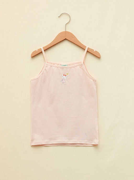 Kare Yaka Bask?l? Ask?l? K?z ?ocuk Atlet 2li - Waikiki фото 3