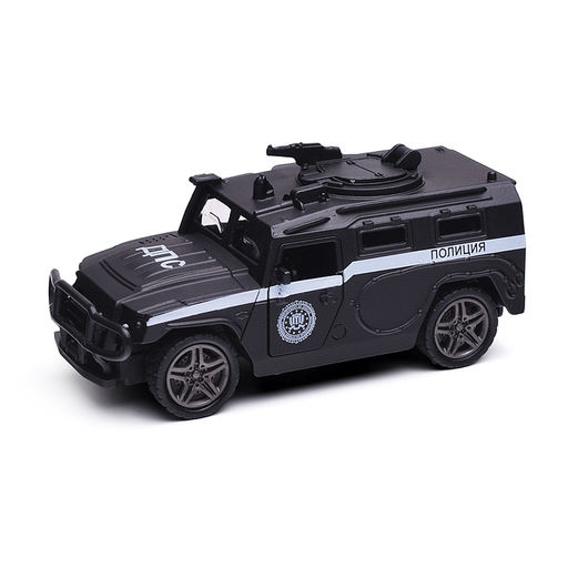 Инерционная машинка Служебный Джип die-cast,1:32, открывающиеся двери
