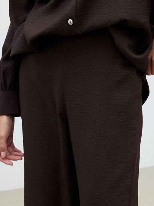 Modal Kar???ml? Geni? Pa?a Kad?n Pantolon