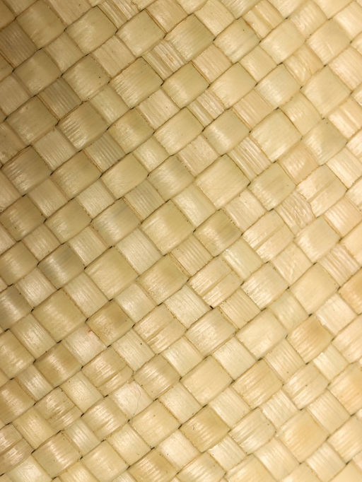 Сумка плетёная из пандана, 26×15×38 см, бежево-чёрная