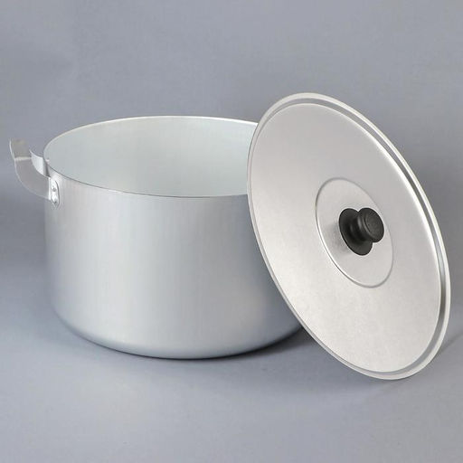 Цена за 2 шт. Кастрюля, 15 л, металлическая крышка, алюминий