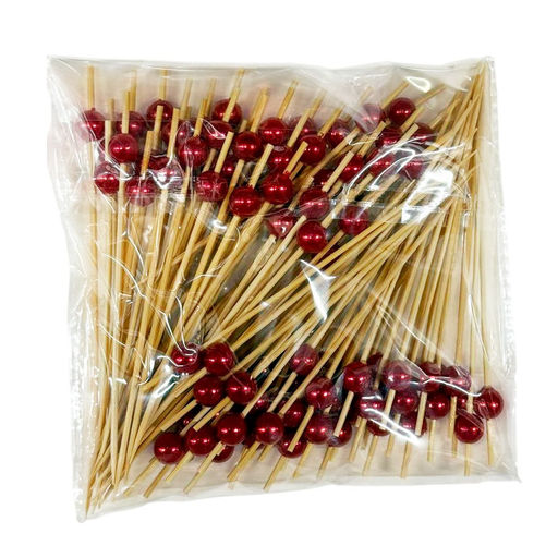 Шампур бамбук 12 см "Жемчуг" в ассорт.