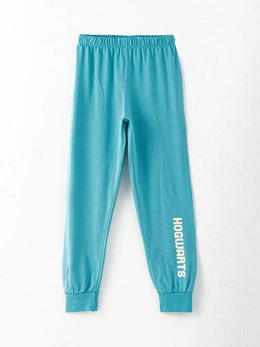 Bisiklet Yaka Harry Potter Bask?l? Uzun Kollu Erkek ?ocuk Pijama Tak?m? - Waikiki фото 3